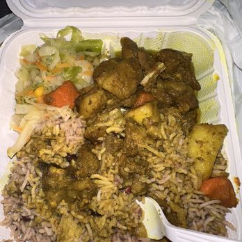 Da Jerk House - Curry Goat Rice & Peas with Cabbage - Caribbean Near Me - Morningside, Maryland Da Jerk House - Curry Goat Rice & Peas with Cabbage - Caribbean Near Me - Morningside, Maryland