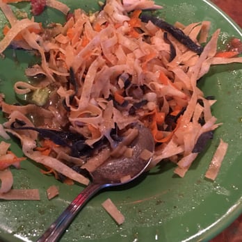 Los Tios Meyerland - Dont get the tortilla soup ! GROSS TO SALTY AND WHERES THE SOUP? ALL CHIPS - Mexican Near Me - Houston, Texas