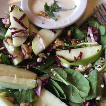 State Line Diner - Apple salad. Spinach, walnuts, radish, apples. The dressing is an apple vinaigrette and really good. - Diners Near Me - Mahwah, New Jersey State Line Diner - Apple salad. Spinach, walnuts, radish, apples. The dressing is an apple vinaigrette and really good. - Diners Near Me - Mahwah, New Jersey