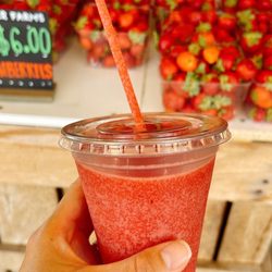 Cullipher Farm - GET THIS!!! Strawberry slushie made with berries from the farm