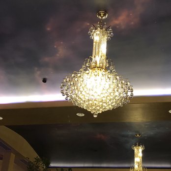 Persian Room Fine Dining - Chandeliers align the inside of the restaurant - Persian/Iranian Near Me - Tucson, Arizona