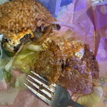 LOTTERIA Fullerton - Bibim burger , gotta eat with a fork. - Burgers Near Me - Fullerton, California