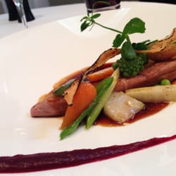 Filet mignon de canard et légumes croquants de saison
