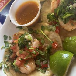 La Fonda Mexican restaurant - 2 corn shrimp tacos