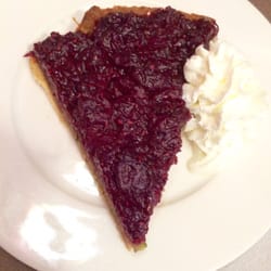 Rose-Thé - Tarte griottes-framboises-pistache