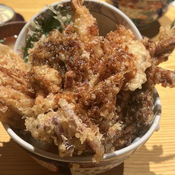 Tendon Kohaku - Akiaji Tendon Set $29.50 - Japanese Near Me - Bellevue, Washington Tendon Kohaku - Akiaji Tendon Set $29.50 - Japanese Near Me - Bellevue, Washington