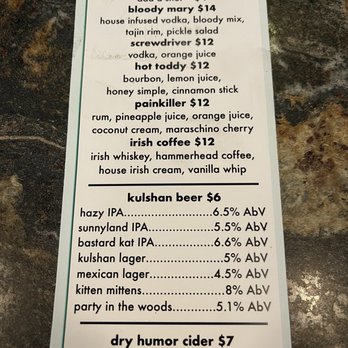 Grouchy's - Bar menu - Breakfast & Brunch Near Me - Bellingham, Washington