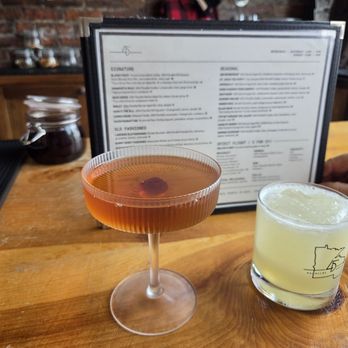 45th Parallel Distillery-Stillwater - Sorry - can't read the menu -- it is Davis Manhattan on left; Marg My Words on right. - Cocktail Bars Near Me - Stillwater, Minnesota 45th Parallel Distillery-Stillwater - Sorry - can't read the menu -- it is Davis Manhattan on left; Marg My Words on right. - Cocktail Bars Near Me - Stillwater, Minnesota