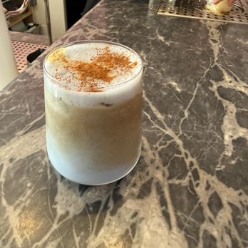 Dayglow - Cha-Cha : iced espresso with coconut condensed milk, cinnamon topping, and blue algae - Coffee & Tea Near Me - Los Angeles, California Dayglow - Cha-Cha : iced espresso with coconut condensed milk, cinnamon topping, and blue algae - Coffee & Tea Near Me - Los Angeles, California