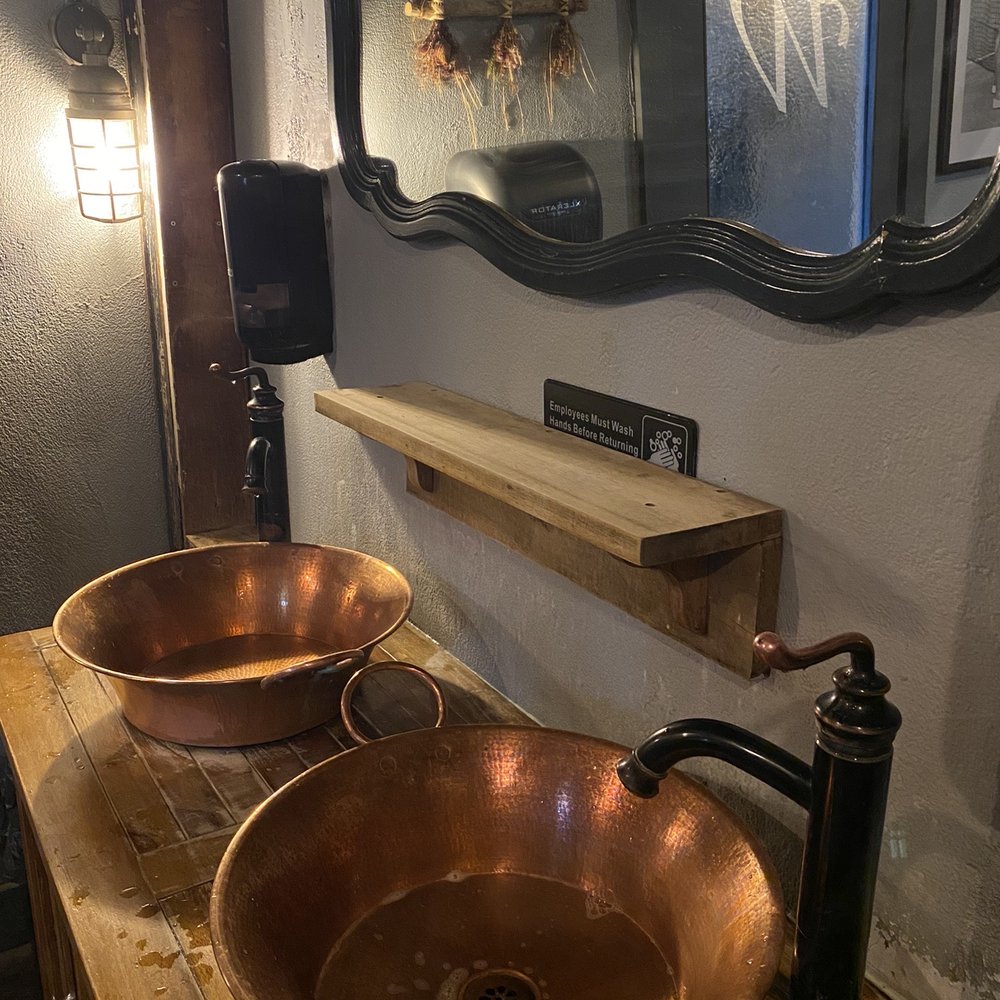 Cowfish - Rustic bathroom - New American Near Me - Hampton Bays, New York