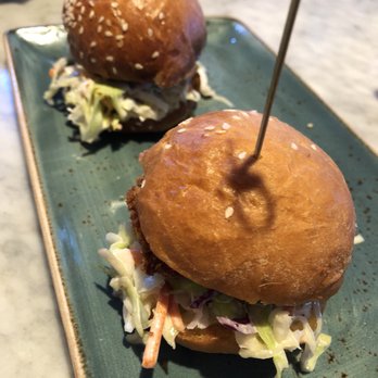 Bluewater Grill - happy Hour Shrimp sliders - Seafood Near Me - Santa Barbara, California
