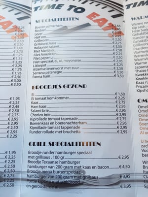 Menu photo 3 Nick Bos Amsterdam, NH