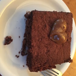 Pão Prosa - Brownie de chocolate com doce de leite. R$10,00 a fatia