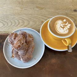 Cairngorm Coffee - Morning bun with a flat white.