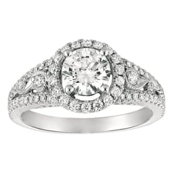 The Jewelry Source - Halo Engagement Ring