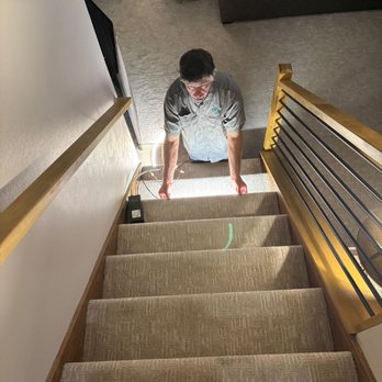 Key Light Electrical - Testing custom stair lighting placement and color temperature during a project in Jefferson County, WI. - Electricians Near Me - Fort Atkinson, Wisconsin Key Light Electrical - Testing custom stair lighting placement and color temperature during a project in Jefferson County, WI. - Electricians Near Me - Fort Atkinson, Wisconsin
