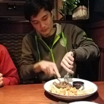 Red Lobster - My 18yr old w/ his 7oz steak, fries, sub fries 4 mashed  potatoes. - Seafood Near Me - Olympia, Washington