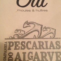 Oui - moules & huîtres - Individuais de papel