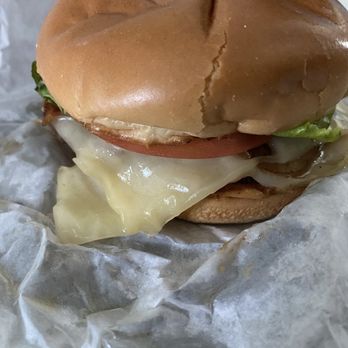 Sharks Burger -Kyle - Mushroom and Swiss burger with lettuce and tomato - Burgers Near Me - Kyle, Texas
