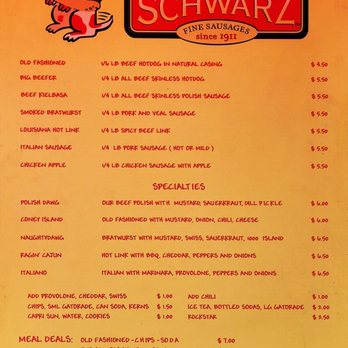 The Naughty Dawg - a menu for a restaurant - Hot Dogs Near Me - San Rafael , California