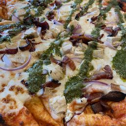 Pizzas are huge