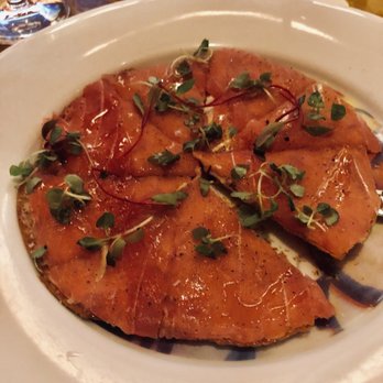 Yellowtail Japanese Restaurant & Lounge - Tuna pizza!!  Yum! - Japanese Near Me - Las Vegas, Nevada