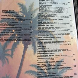 Lunch menu Lunch menu