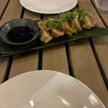 Roka Akor - Chicago - Wagyu Beef and Kimchi Dumplings, Soy Vinaigrette** - Sushi Bars Near Me - Chicago, Illinois Roka Akor - Chicago - Wagyu Beef and Kimchi Dumplings, Soy Vinaigrette** - Sushi Bars Near Me - Chicago, Illinois