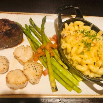 J Gilbert's - 6oz filet and scallops $58 side Mac and cheese - Bars Near Me - Omaha, Nebraska J Gilbert's - 6oz filet and scallops $58 side Mac and cheese - Bars Near Me - Omaha, Nebraska