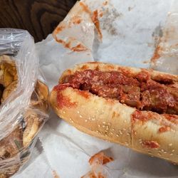 Tripi - Chicken parm sub and homemade rosemary potato chips