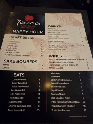 Menu photo 1 Yama Sushi House Phoenix, AZ