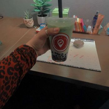 Mochinut - Oat milk Matcha with honey boba - Donuts Near Me - Hayward, California