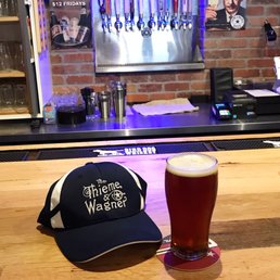 Original beers and merchandise are available