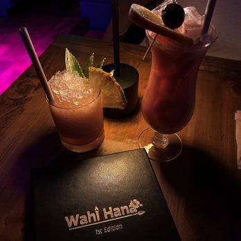 Wahi Hana - Dr. Funk and Tiki Illusion. Potent, fruity and delicious. - Tiki Bars Near Me - Vancouver, Washington