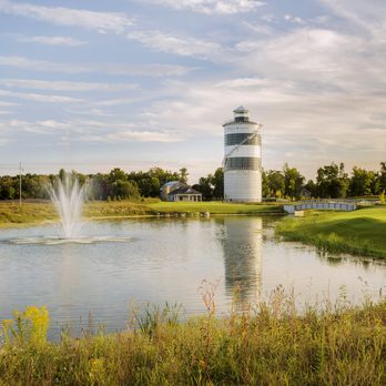 Friday Harbour - The Nest Golf Club and the Resort's iconic water tower - Resorts Near Me - Innisfil, Ontario Friday Harbour - The Nest Golf Club and the Resort's iconic water tower - Resorts Near Me - Innisfil, Ontario