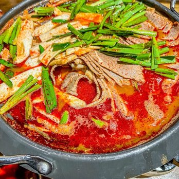 Maht Gaek - Spicy Boiled Ox Combination Tendon Hotpot - Korean Near Me - Carrollton, Texas Maht Gaek - Spicy Boiled Ox Combination Tendon Hotpot - Korean Near Me - Carrollton, Texas