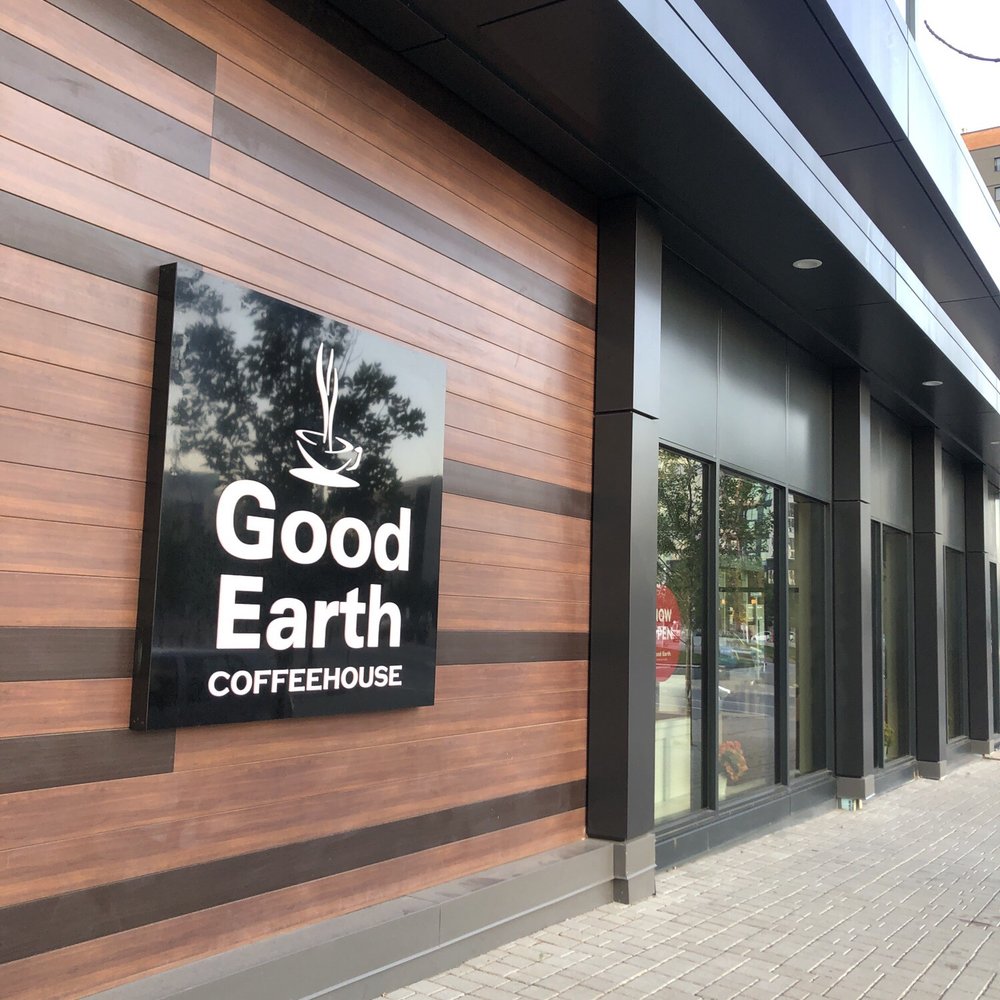 Good Earth Coffeehouse - the front of the building - Coffee & Tea Near Me - Calgary, Alberta