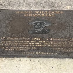 Hank Williams Death Monument