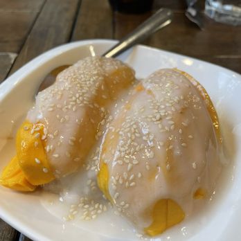 Bhan Mae Vane - Sticky Rice with Mango - Thai Near Me - Alameda, California Bhan Mae Vane - Sticky Rice with Mango - Thai Near Me - Alameda, California