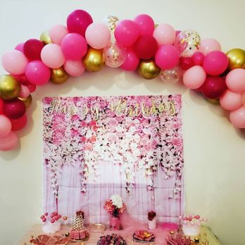 Felder Finesse Events - Balloon Arch pink and gold - Party & Event Planning Near Me Felder Finesse Events - Balloon Arch pink and gold - Party & Event Planning Near Me