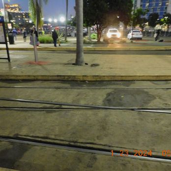 Metropolitan Transit Center - Walking through the terminal just seeing the water damage and how high the water was and how far it stretched up the street. - Public Transportation Near Me - San Diego, California Metropolitan Transit Center - Walking through the terminal just seeing the water damage and how high the water was and how far it stretched up the street. - Public Transportation Near Me - San Diego, California
