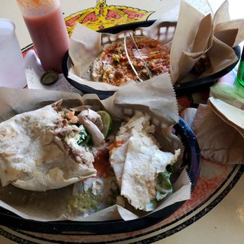 Flaco's Tacos - Half eaten burrito and al pastor taco.... garbage. - Mexican Near Me - Chicago, Illinois
