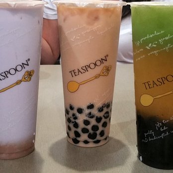 Teaspoon Milpitas - Three's a crowd. Taro Lover, Classic Chai Tea & Grasshopper - my Cucumber Lychee Tea. - Coffee & Tea Near Me - Milpitas, California Teaspoon Milpitas - Three's a crowd. Taro Lover, Classic Chai Tea & Grasshopper - my Cucumber Lychee Tea. - Coffee & Tea Near Me - Milpitas, California