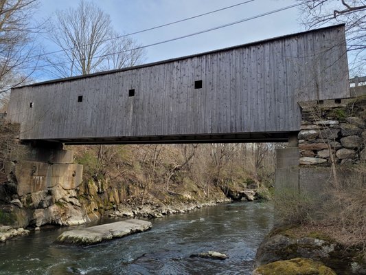 Historic Bulls Covered Bridge by null
