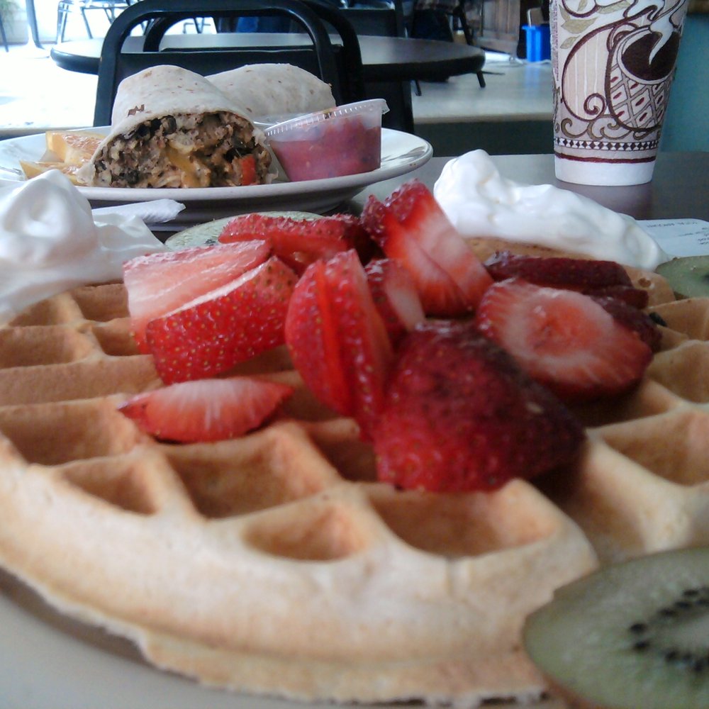 Blue Moose Cafe - Belgian waffle. - Coffee & Tea Near Me - Morgantown, West Virginia