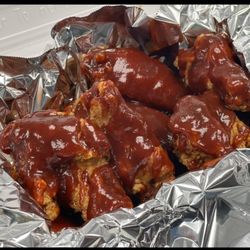 The Pizza Plug - Bbq Wings (Hand Breaded and Fried to order with all homemade sauces)