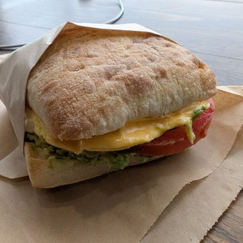 Grounded - Livermore - Veggie egg and cheese with tomato and avocado - Coffee & Tea Near Me - Livermore, California