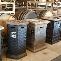 Moe's Barrels - Fire pit columns