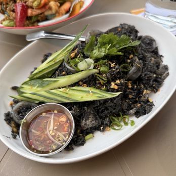 Chalong - Squid Ink Fried Rice ($29) - Thai Near Me - New York, New York