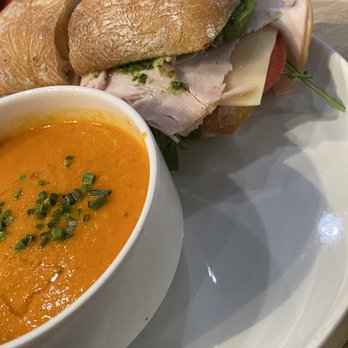 The Press - Turkey Avocado Provolone Sammie w/ a side of Tomato Soup - Coffee & Tea Near Me - Livermore, California The Press - Turkey Avocado Provolone Sammie w/ a side of Tomato Soup - Coffee & Tea Near Me - Livermore, California